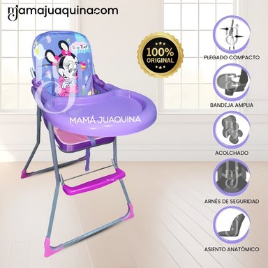 SILLA DE COMER GRADUABLE «MICKEY II» MORADO