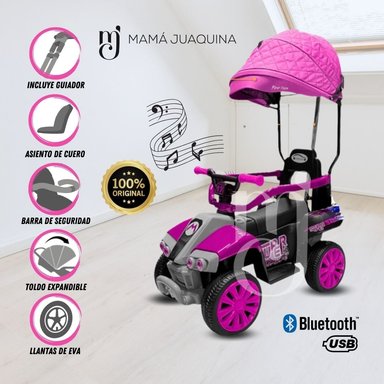 CORREPASILLO A BATERÍA «KARTMARIO» CON BLUETOOTH ROSADO - 1