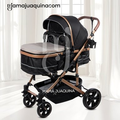 COCHE CUNA MOISÉS DE LUJO «INFINITIVE GOLD» BEIGE - 2
