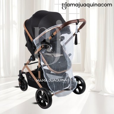 COCHE CUNA MOISÉS DE LUJO «INFINITIVE GOLD» BEIGE - 3