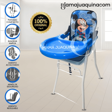 SILLA DE COMER «MICK MOUSE II» AZUL