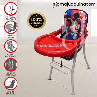 SILLA DE COMER «MICK MOUSE II» ROJO