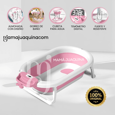 BAÑERA PLEGABLE PARA BEBÉS «WALY MAUI» PINK