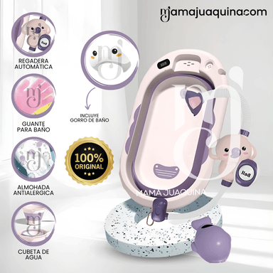 BAÑERA PLEGABLE CON RACK MULTIUSO «SPLASH» PURPLE - 1