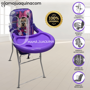 SILLA DE COMER «MICK MOUSE» MORADO