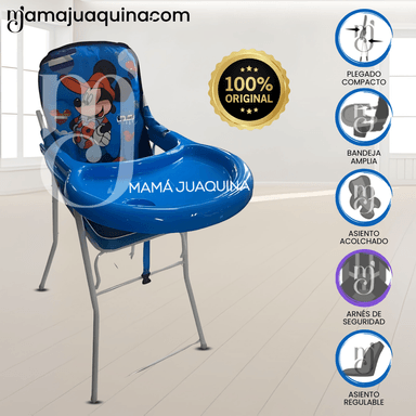 SILLA DE COMER «MICK MOUSE» AZUL