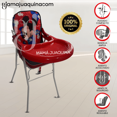 SILLA DE COMER «MICK MOUSE» ROJO