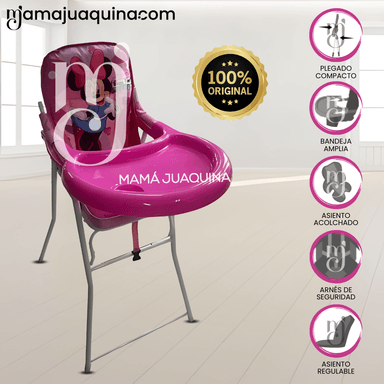 SILLA DE COMER «MICK MOUSE» ROSADO