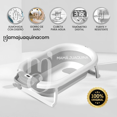 BAÑERA PLEGABLE PARA BEBÉS «WALY MAUI» GRAY