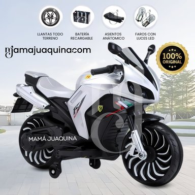 TRIMOTO A BATERÍA PARA NIÑOS «DUCAT ITALY» WHITE - 1