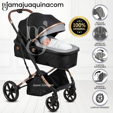 COCHE CUNA MOISÉS DE LUJO «SATURNO ULTRA» GRAY