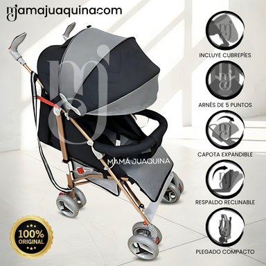 COCHE BASTÓN DEPORTIVO «SUPREME PLUS» BLACK