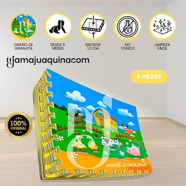 PISO DIDÁCTICO «CUTE FARM» 1.2CM MULTICOLOR