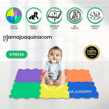 PISO DIDÁCTICO «COUSY FLOOR» 2.0CM VERDE MULTICOLOR