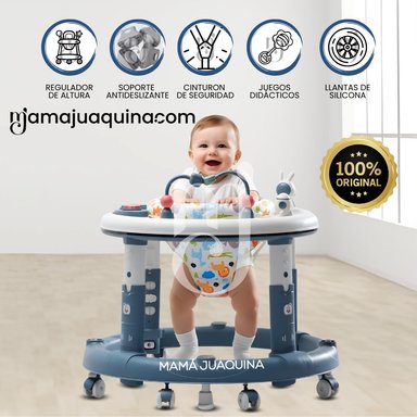 ANDADOR REGULABLE CON BANDEJA DIDÁCTICO «SPACE» BLUE