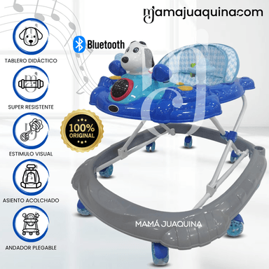 ANDADOR MUSICAL PLEGABLE «SNOOPY MUSIC» BLUETOOTH BLUE