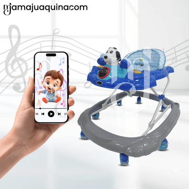 ANDADOR MUSICAL PLEGABLE «SNOOPY MUSIC» BLUETOOTH BLUE - 5