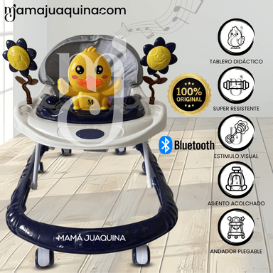 ANDADOR MUSICAL PARA BEBÉS «CHICKIE» CON BLUETOOTH DARK BLUE
