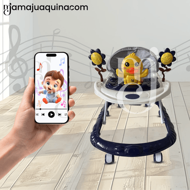 ANDADOR MUSICAL PARA BEBÉS «CHICKIE» CON BLUETOOTH DARK BLUE - 5