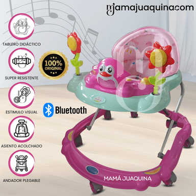 ANDADOR MUSICAL CON BLUETOOTH «HAPPY PENGUIN II» PINK