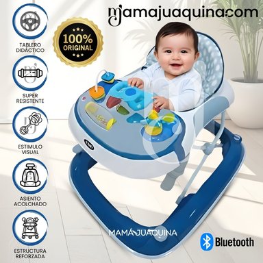 ANDADOR MUSICAL PLEGABLE CON BLUETTOTH «RUDDER» BLUE - 1