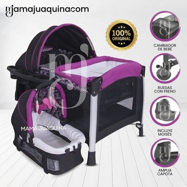 CUNA DE LUJO «CINDERELLA» CON MOISÉS PURPLE