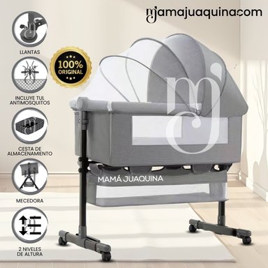 CUNA COLECHO MECEDORA 2 EN 1 «NOMY» EDICIÓN LIMITADA GRAY