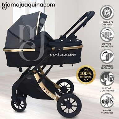 COCHE MOISÉS TRAVEL SYSTEM «INOVA PLUS» DE LUJO GRIS