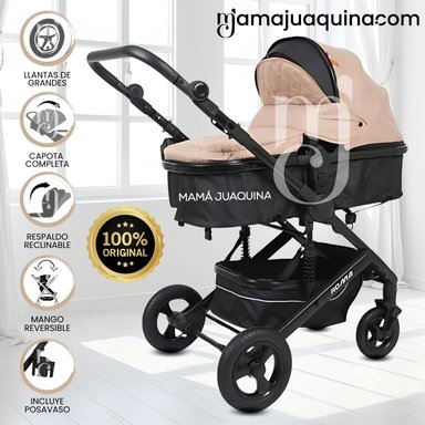 COCHE MOISÉS TRAVEL SYSTEM «ROMA NEW» DE LUJO BEIGE