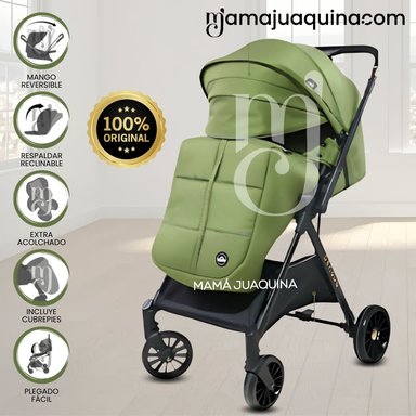 COCHE MALETA DE LUJO «GENOVIA» MANGO REVERSIBLE GREEN
