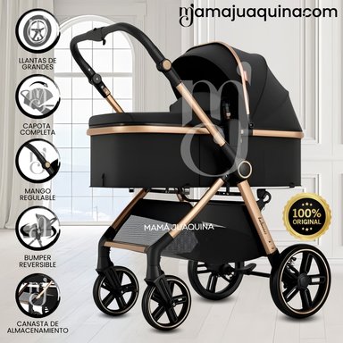 COCHE MOISÉS TRAVEL SYSTEM «KYLIE» DE LUJO BLACK
