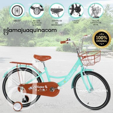 BICICLETA PARA NIÑA ARO 20 «NEW LADY» CON CANASTA TURQUESA