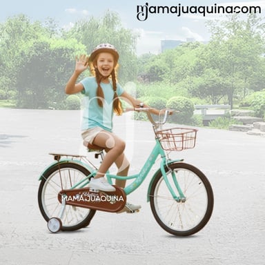 BICICLETA PARA NIÑA ARO 20 «NEW LADY» CON CANASTA TURQUESA - 4