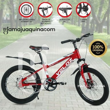 BICICLETA PARA NIÑO ARO 20 «PALMEIRA SMOL II» RED