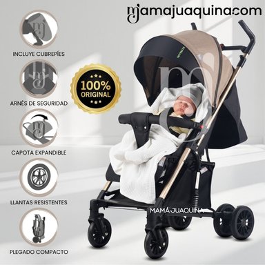 COCHE BASTÓN DE LUJO «NITRO PRO» BEIGE