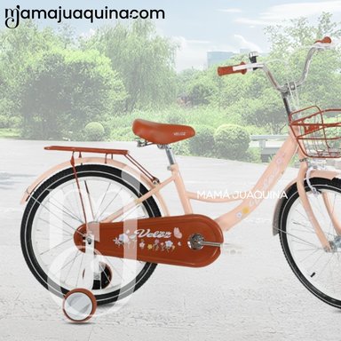 BICICLETA PARA NIÑA ARO 20 «NEW LADY» CON CANASTA BEIGE - 2