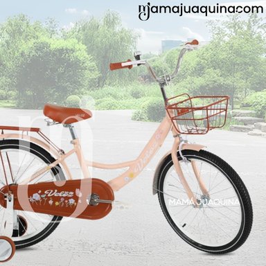 BICICLETA PARA NIÑA ARO 20 «NEW LADY» CON CANASTA BEIGE - 3