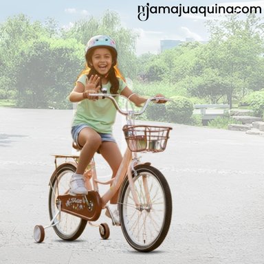 BICICLETA PARA NIÑA ARO 20 «NEW LADY» CON CANASTA BEIGE - 4