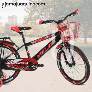 BICICLETA PARA NIÑO ARO 16 «SPORT VZ» CON CANASTA BLACK - 3