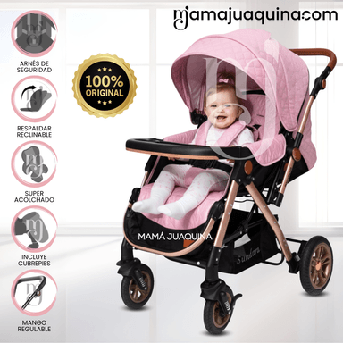 COCHE CUNA DE LUJO «SUNDARA VIP» EDICIÓN LIMITADA PINK