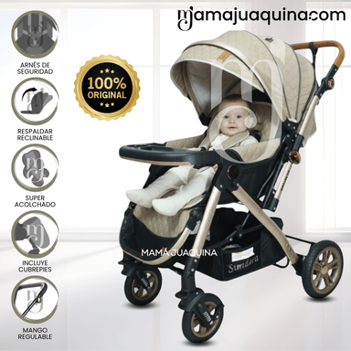 COCHE CUNA DE LUJO «SUNDARA VIP» EDICIÓN LIMITADA BEIGE