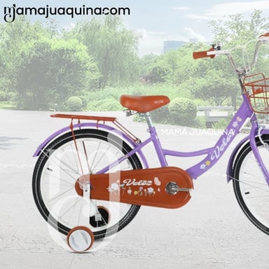 BICICLETA PARA NIÑA ARO 20 «NEW LADY» CON CANASTA PURPLE - 2
