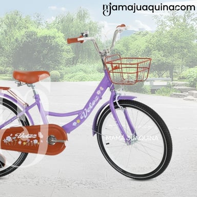 BICICLETA PARA NIÑA ARO 20 «NEW LADY» CON CANASTA PURPLE - 3