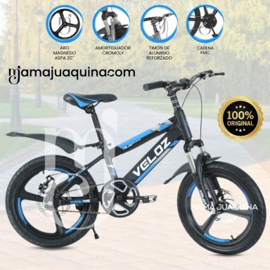 BICICLETA DEPORTIVA ARO 20 «VELOZ» PARA NIÑOS BLUE