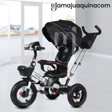 TRICICLO GUIADOR GIRATORIO «PRIME XL» PARA NIÑOS BLACK - 5
