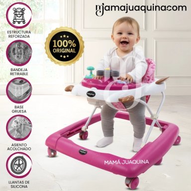 ANDADOR PLEGABLE DIDÁCTICO «NAVY» EDICIÓN LIMITADA PINK