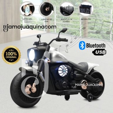 MOTO A BATERÍA MUSICAL «FOCUS» CON BLUETOOTH GRAY - 1