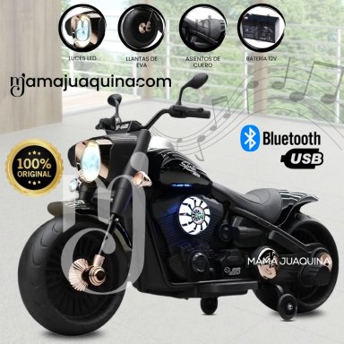 MOTO A BATERÍA MUSICAL «FOCUS» CON BLUETOOTH BLACK - 1