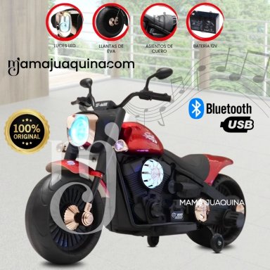 MOTO A BATERÍA MUSICAL «FOCUS» CON BLUETOOTH RED - 1