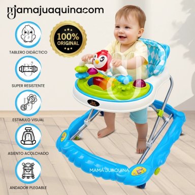 ANDADOR DIDÁCTICO PLEGABLE «BIRDS» EDICIÓN LIMITADA LIGHT BLUE